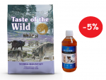 Taste of the Wild Sierra Mountain 2 kg + LAB V Lašišų aliejus šunims ir katėms 250ml