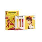 TATTOOPEN You're The Artist Nuplaunamų flomasterių piešti ant odos rinkinys, 3x2.5g