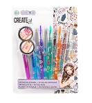 Tatuiruočių rašikliai mergaitėms, 6 vnt., Create It!