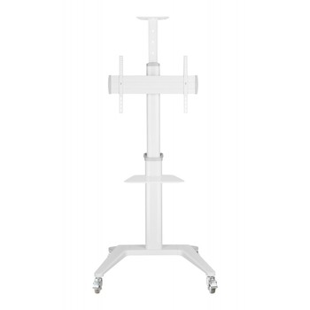 TECHLY Ultra modern Aluminium TV Cart for TV from 37inch to 70inch White
