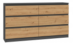 Topeshop M6 140 ANT/ART KPL komoda