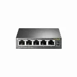 TP-LINK 5 prievadų gigabitinis stalinis komutatorius su 4 PoE prievadais 5 Gigabit RJ45 prievadai, įskaitant 4 PoE prievadus 56 W PoE maitinimo šaltinis Plieninis korpusas