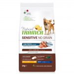 TRAINER ADULT DOG SENSITIVE NO GRAIN Mini TROUT upėtakis 2kg