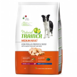 Trainer Natural Adult Medium Chicken sausas maistas suaugusiems šunims vidutinio dydžio veislų, vištiena; 3kg, 12kg