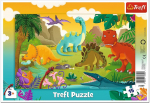 TREFL dėlionė rėmelyje „Dinozaurai“, 15 det.