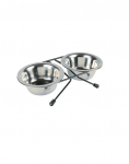 Trixie metaliniai dubenėliai su stovu 2x1,8 l 20 cm