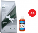 TROVET NVD Exclusion - Vegetariška dieta (šuniui) 12,5 kg + LAB V Lašišų aliejus šunims ir katėms 500ml