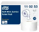 Tualetinis popierius Tork PREMIUM MINI JUMBO T2 110253,2 sl.,9.7cm x 170m,balta sp.,12 vnt.