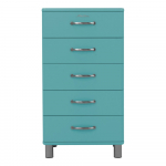 Turkio spalvos aukšta komoda 60x111 cm Malibu - Tenzo