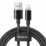 USB-A laidas į Lightning Mcdodo CA-3640, 1.2 m (juodas)