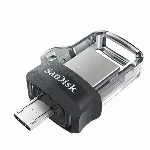 USB atmintinė SanDisk SDDD3-128G-G46 Black Silver 128 GB