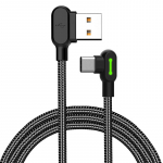 USB į USB-C laidas Mcdodo CA-5280 LED, 1.8 m (juodas)