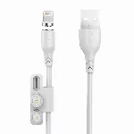 USB laidas su magnetu Foneng X62 3in1 (baltas)