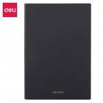 Užrašų knygelė DELI EN128G A5 96 lapai 5x5, minkšti viršeliai, pilkos spalvos