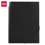 Užrašų knygelė DELI EN130G A5 96 lapai 5x5, minkšti viršeliai, juodos spalvos