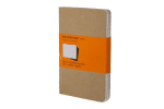 *Užrašų knygutė Moleskine Cahier 9x14cm, linijomis, minkštu viršeliu, rudos spalvos, 3 vnt