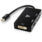 V7 MINI DP TO VGA / DVI / HDMI ADAPTER 10CM BLACK M/F . V7MDP-VGADVIHDMI-1E