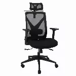 Vadovo kėdė OFFICE4YOU MIKE, plastikinis pagrindas, juoda sp.