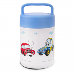 Vaikiškas termosas baltos spalvos/mėlynos spalvos 480 ml Auto – Orion
