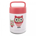 Vaikiškas termosas raudonos spalvos/baltos spalvos 480 ml Sova – Orion