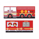 Vaikiškos lovos užuolaidos 196,5x86,5 cm Fire Truck - Vipack