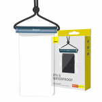 Vandeniui nepralaidus telefono dėklas Baseus AquaGlide su cilindriniu slankiojančiu užraktu - mėlynas