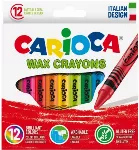 Vaškinės kreidelės CARIOCA 12 spalvų, nuplaunamos