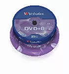 VERBATIM 50x DVD+R 4,7GB 120Min 16x SP Spindel Media