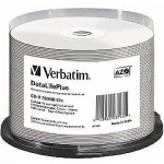 Verbatim CD-R Verbatim [ 50pcs, 700MB, 52x, spindle | WHITE WIDE PRINTABLE SURFACE ] 43745