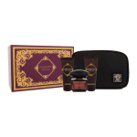 Versace Crystal Noir rinkinys moterims (EDT, 90 ml + dušo želė, 100 ml + kūno losjonas, 100 ml + kosmetinė)