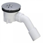 Viega dušo padėklo sifonas su chromuotu ventiliu, d 90mm