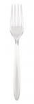 Vienkartinės šakutės SUPERIOR, PS, skaidrios, 17 cm, 50 vnt