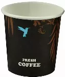Vienkartiniai puodeliai COFFEE, popieriniai, 118 ml, D62 mm, 50 vnt.