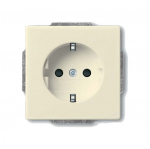 Vienvietis kištukinis lizdas be rėmelio LX 200, dramblio kaulo sp.