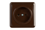 Vienvietis kištukinis lizdas SL+250, rudos sp.