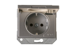 Vienvietis kištukinis lizdas XP 500, IP44, sidabro sp.