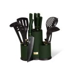 Virtuvės įrankių ir peilių rinkinys (12dalių) BerlingerHaus Emerald Collection BH/6250NA