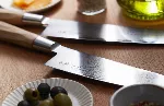 Virtuvinis peilis Suncraft SENZO TWISTED OCTAGON Santoku mažas 143mm TO-03