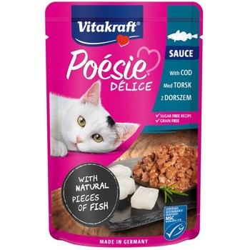 VITAKRAFT POESIE DELICE menkė katėms - drėgnas kačių maistas - 85 g