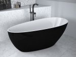Vonia Besco Goya Black&White XS 140, su Klik-klak White valomu iš viršaus