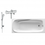 Vonia Ravak ir termostatinis dušo maišytuvas Hansgrohe