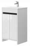 Vonios kambario spintelė su praustuvu LEMGO LM-60 balta
