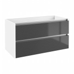 Vonios spintelė KAMĖ City 100, balta/ blizgus antracitas