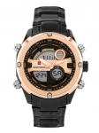 VYRIŠKAS LAIKRODIS NAVIFORCE GLOCK - (zn039d) - black/rosegold