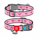 Waudog Nylon Wonder Woman 1 antkaklis su QR kodu šunims : Antkaklių dydžiai - S