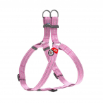 Waudog Re-Cotton šviesą atspindinčios petnešos su QR kodu šunims : Petnešų dydžiai - M, Spalvos - Šviesi mėlyna