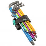 Wera 950/9 šešiakampių L-raktų rinkinys Hex-Plus BlackLaser (05073593001), 9 vnt.