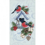 Winter bullfinches 40х70 Deimantinio Paveikslo komplektas Cs2584
