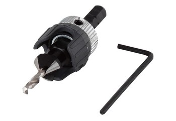Wolfcraft 2544000 - Bandomasis grąžtas su gilintuvu ir gylio ribotuvu 3,2-12 mm