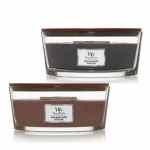 WoodWick Stone Washed Suede + Black Peppercorn Žvakių rinkinys
